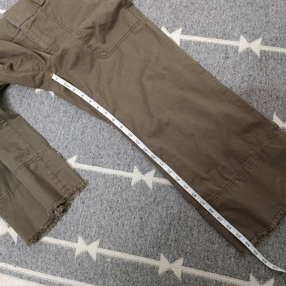 LOFT Khaki Wide Leg Cropped Pants Size 4 - Picture 10 of 13